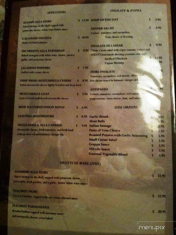 Fiori D’Italia menu 6